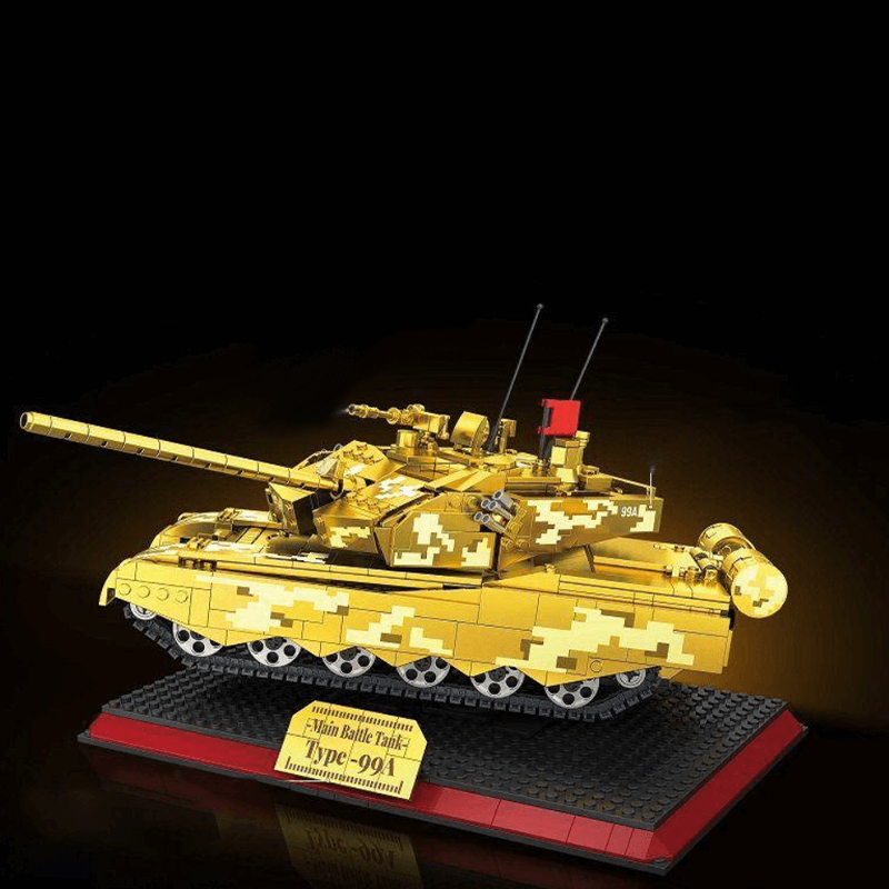 Chrome Gold Edition MA1 Tank 1156pcs - Building Blocks set - Turbo Moc