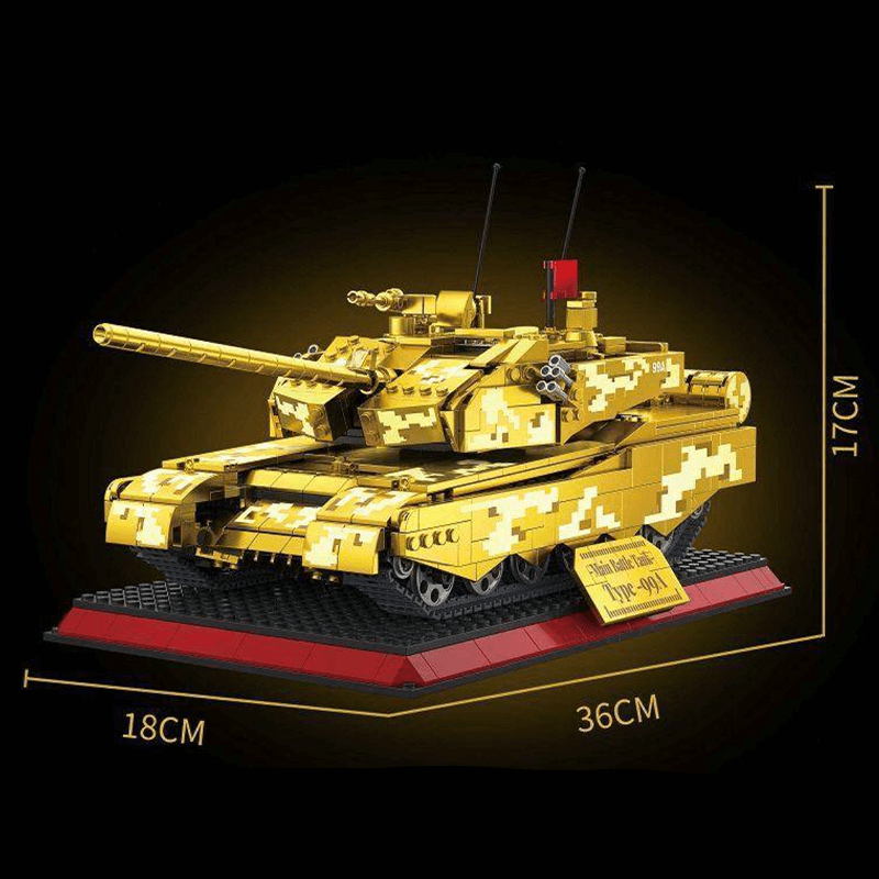 Chrome Gold Edition MA1 Tank 1156pcs - Building Blocks set - Turbo Moc