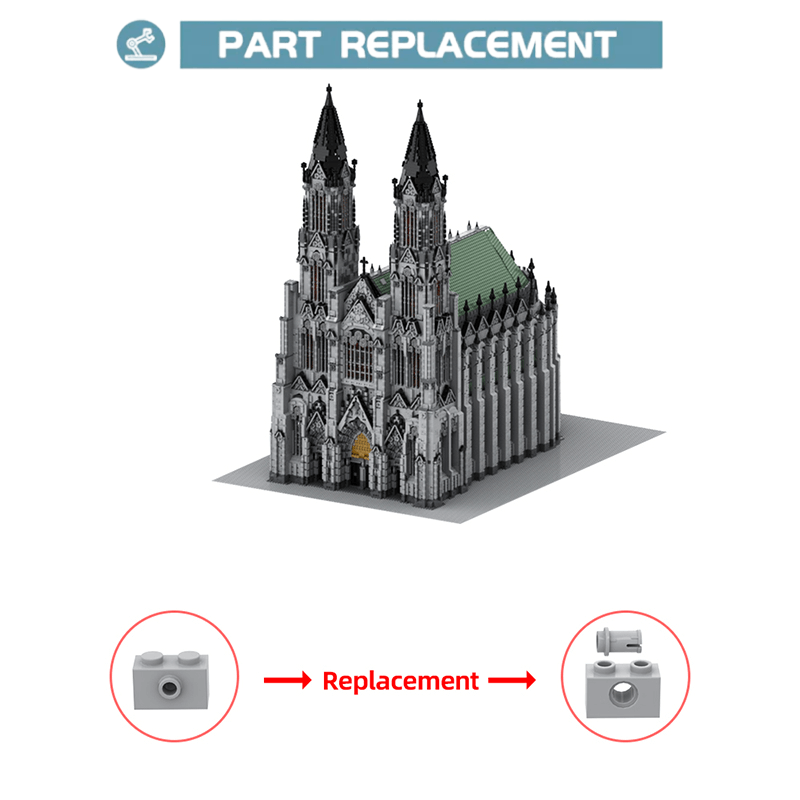 Cologne Cathedral 29,682pcs - Building Blocks set - Turbo Moc