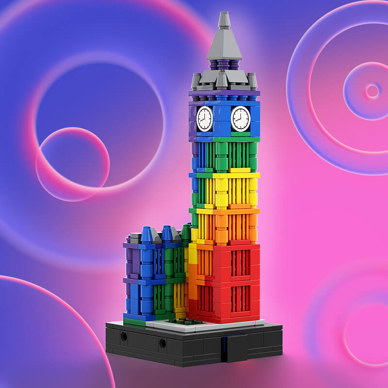 Colorful Big Ben II 414pcs - Building Blocks set - Turbo Moc