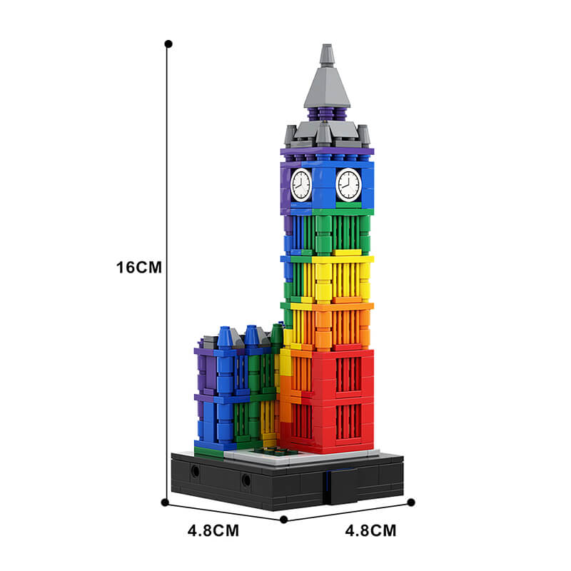 Colorful Big Ben II 414pcs - Building Blocks set - Turbo Moc