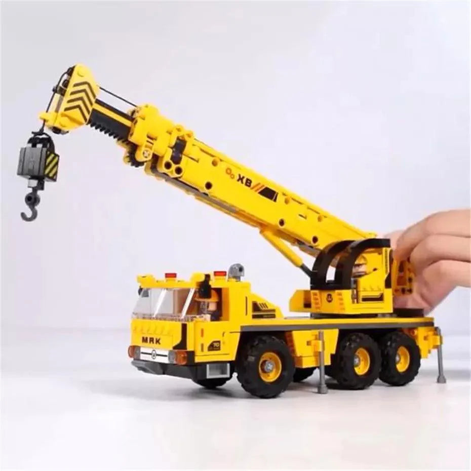 Crane Truck Model s set, compatible with Lego