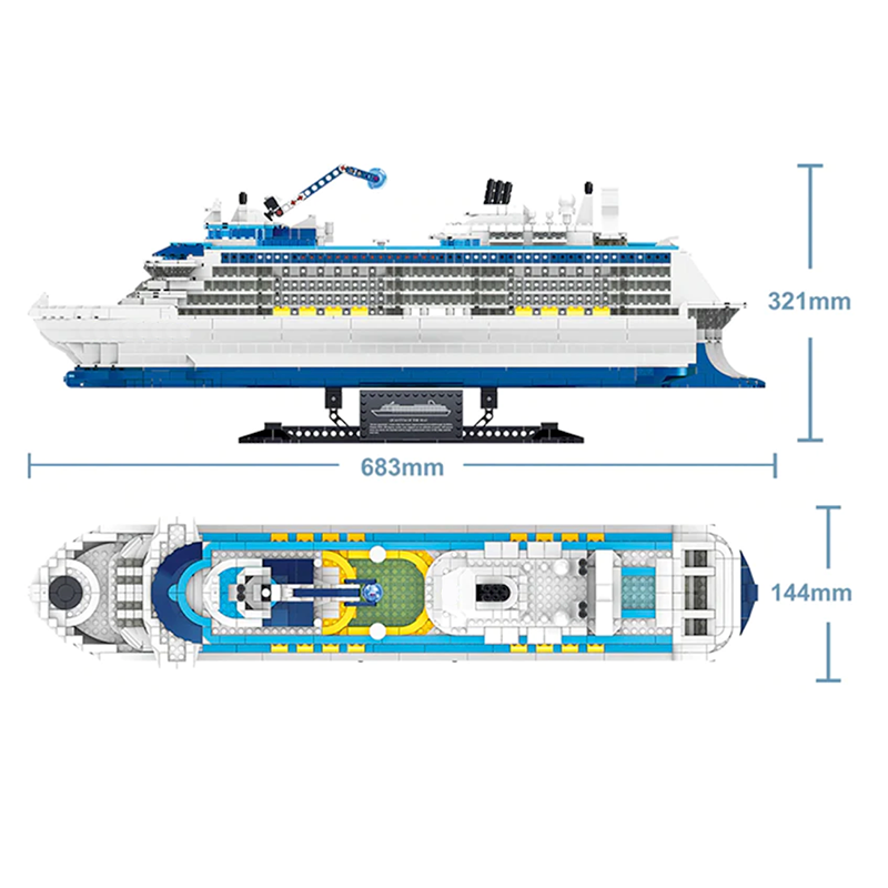 Cruise Liner 2427pcs - Building Blocks set - Turbo Moc