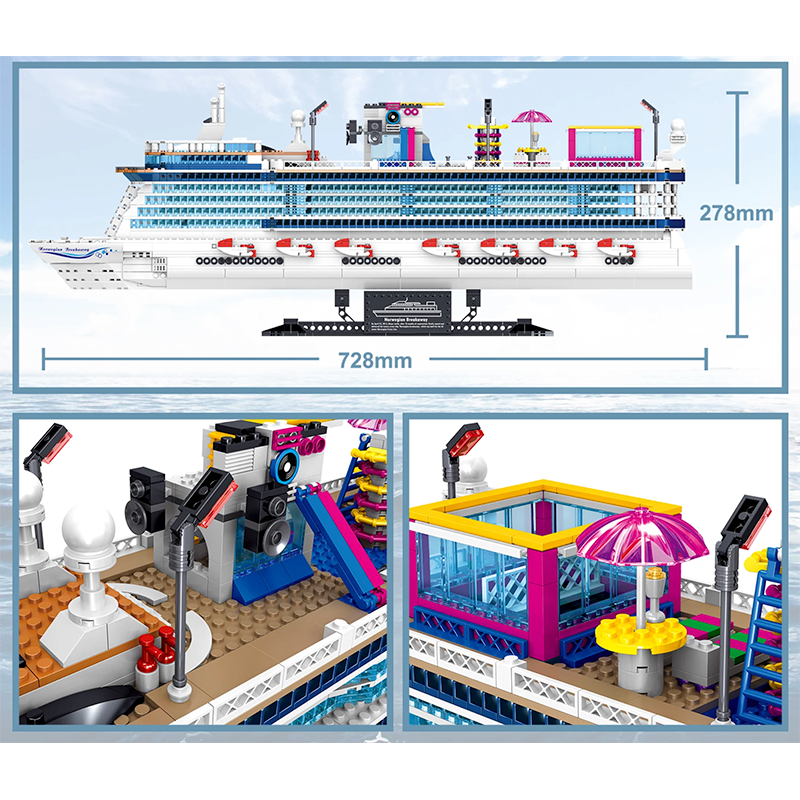 Cruise Liner 2445pcs - Building Blocks set - Turbo Moc