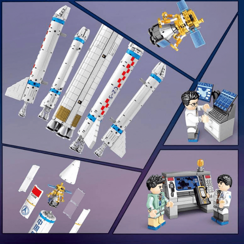 Cryogenic Liquid Launch Vehicle 1201pcs - Building Blocks set - Turbo Moc