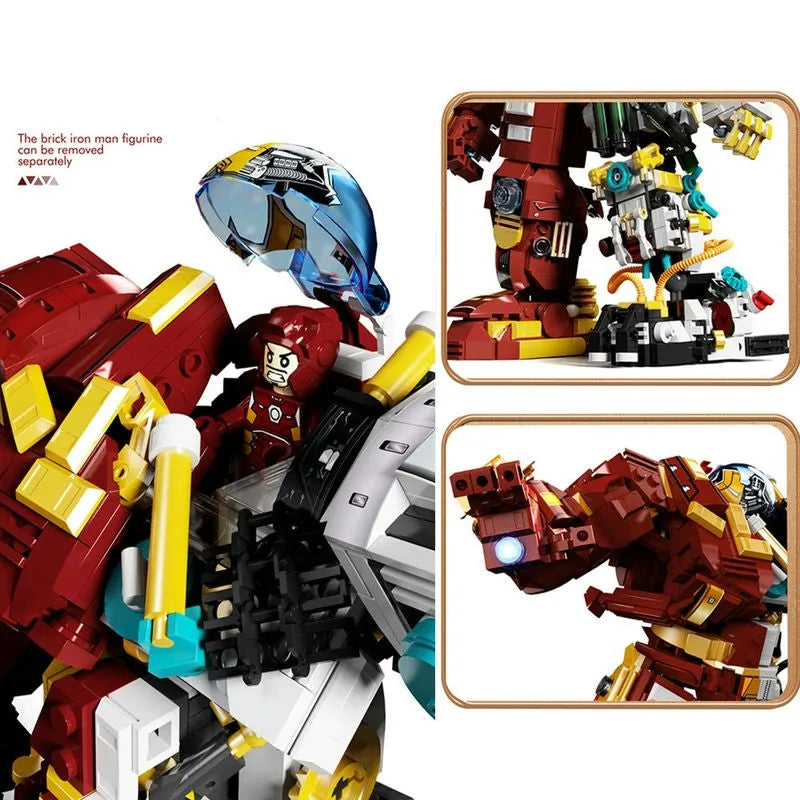 Iron Hero Avengers MK44 Hulkbuster Bricks Toy - Building Blocks set compatible Lego - Turbo Moc