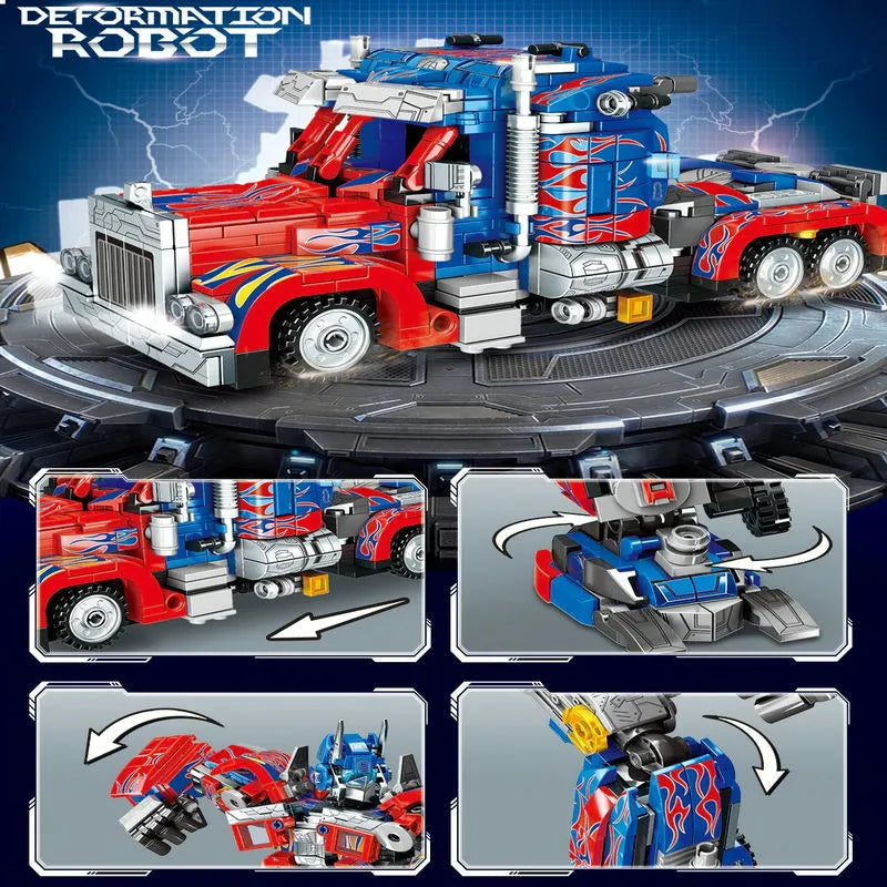 Transformer Optimus Prime Robot Bricks Toys - Building Blocks set compatible Lego - Turbo Moc