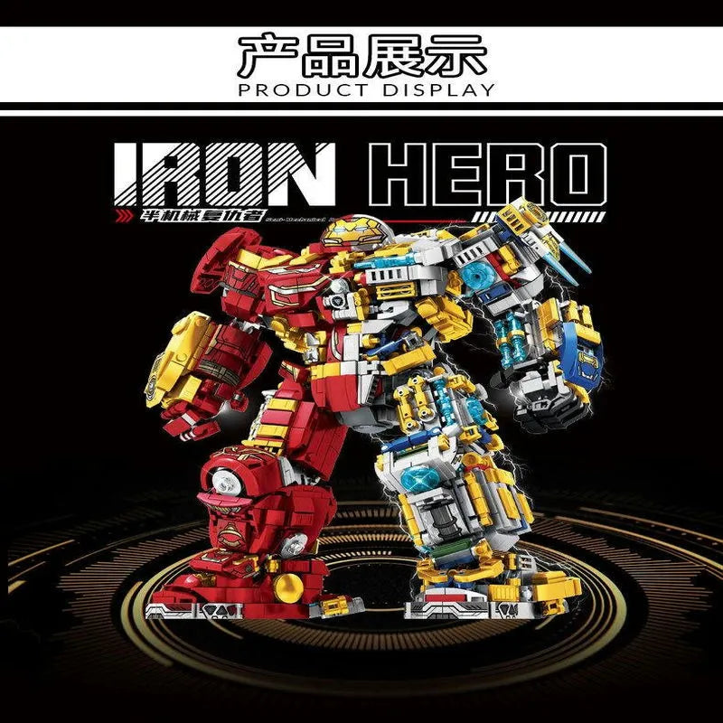 Marvel Super Iron Hero Warrior Robot Bricks Toys - Building Blocks set compatible Lego - Turbo Moc