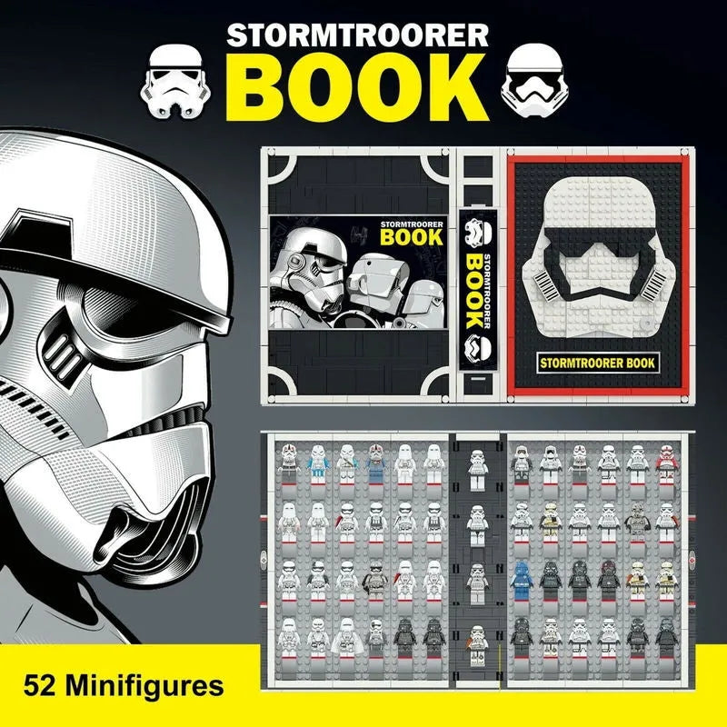 Star Wars Stormtrooper Book Bricks Toy - Building Blocks set compatible Lego - Turbo Moc