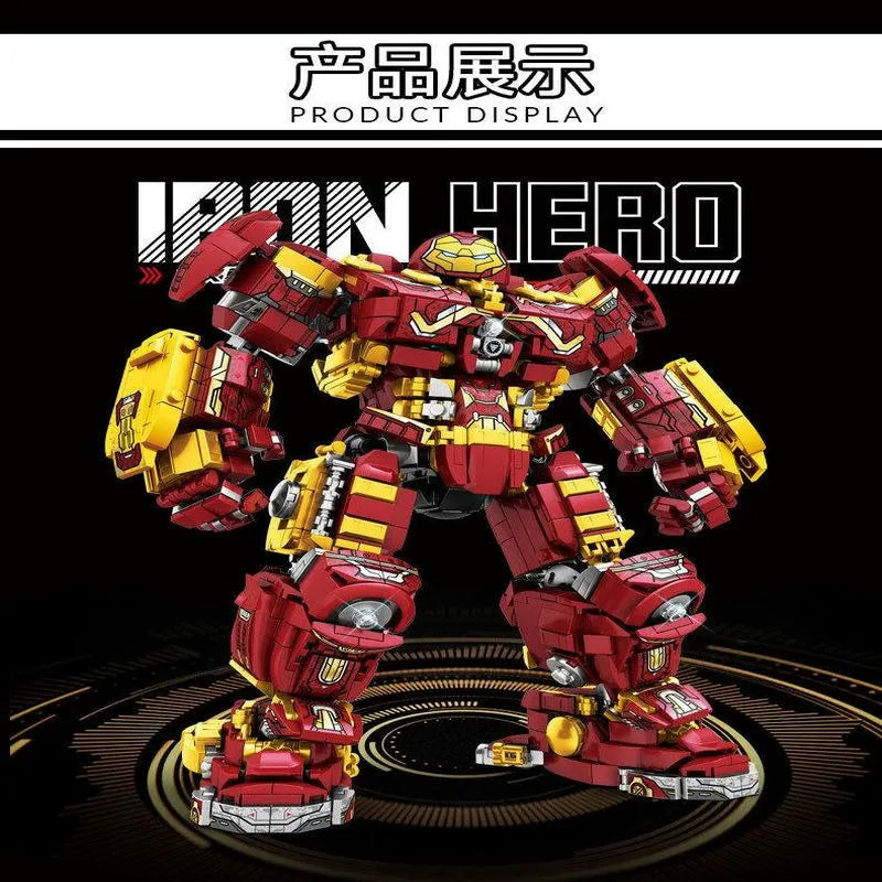 Super Heroes Marvel Iron Hero Warrior Robot Bricks Toy - Building Blocks set compatible Lego - Turbo Moc