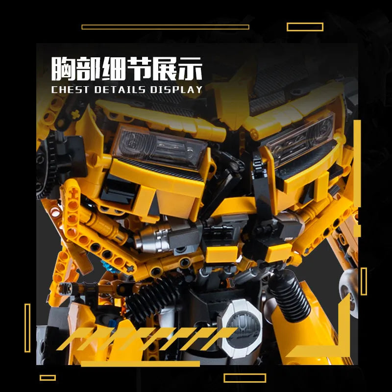 Transformation DJ Rambo Man Mech Robot Bricks Toy - Building Blocks set compatible Lego - Turbo Moc