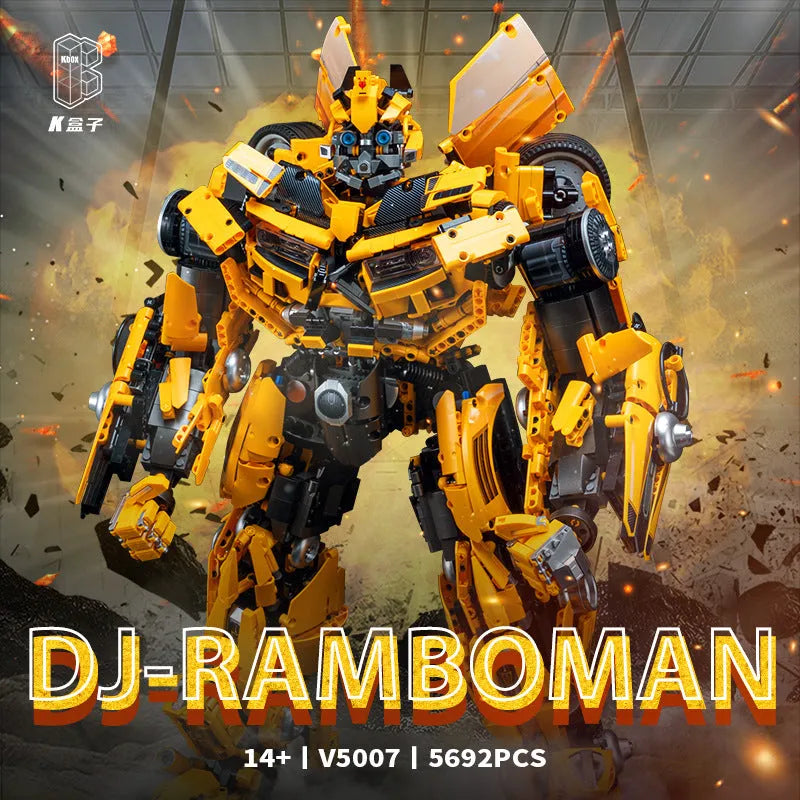 Transformation DJ Rambo Man Mech Robot Bricks Toy - Building Blocks set compatible Lego - Turbo Moc