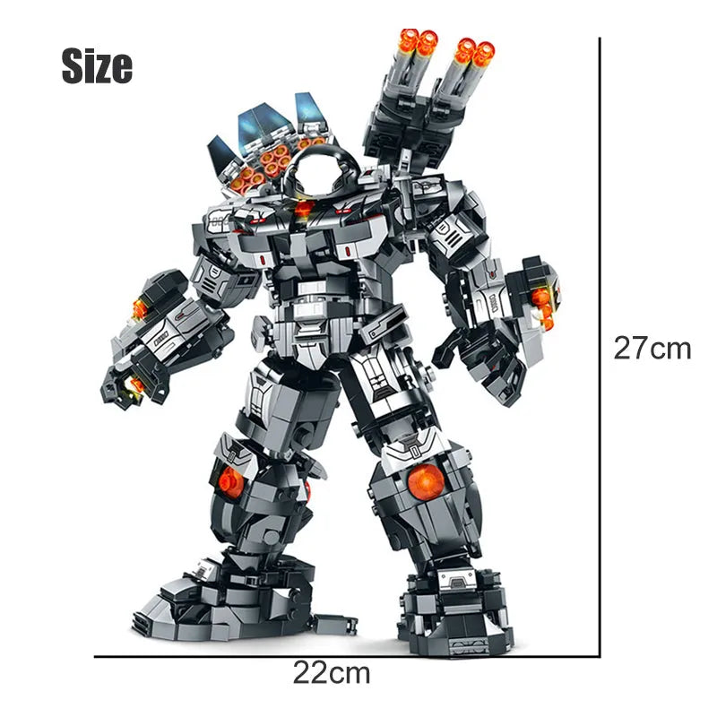 Transforming Super Heroes Steel Mecha Robot Bricks Toy - Building Blocks set compatible Lego - Turbo Moc