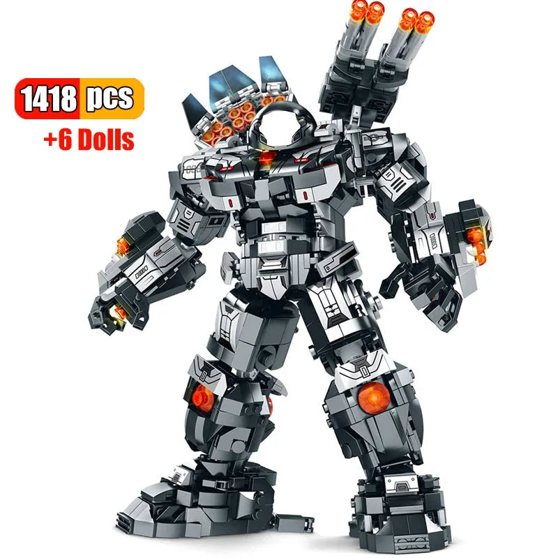 Transforming Super Heroes Steel Mecha Robot Bricks Toy - Building Blocks set compatible Lego - Turbo Moc