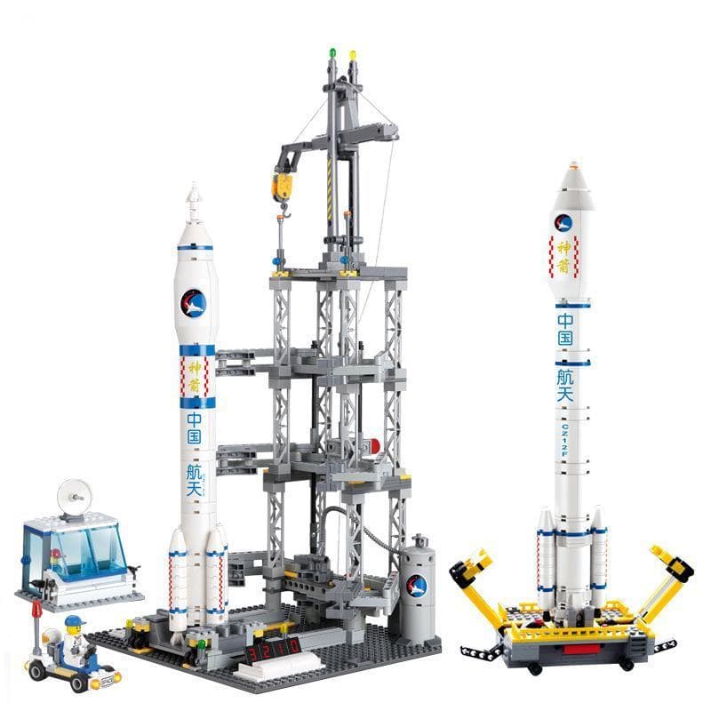 CZ-2F Space Rocket Launch Station 822pcs - Building Blocks set - Turbo Moc