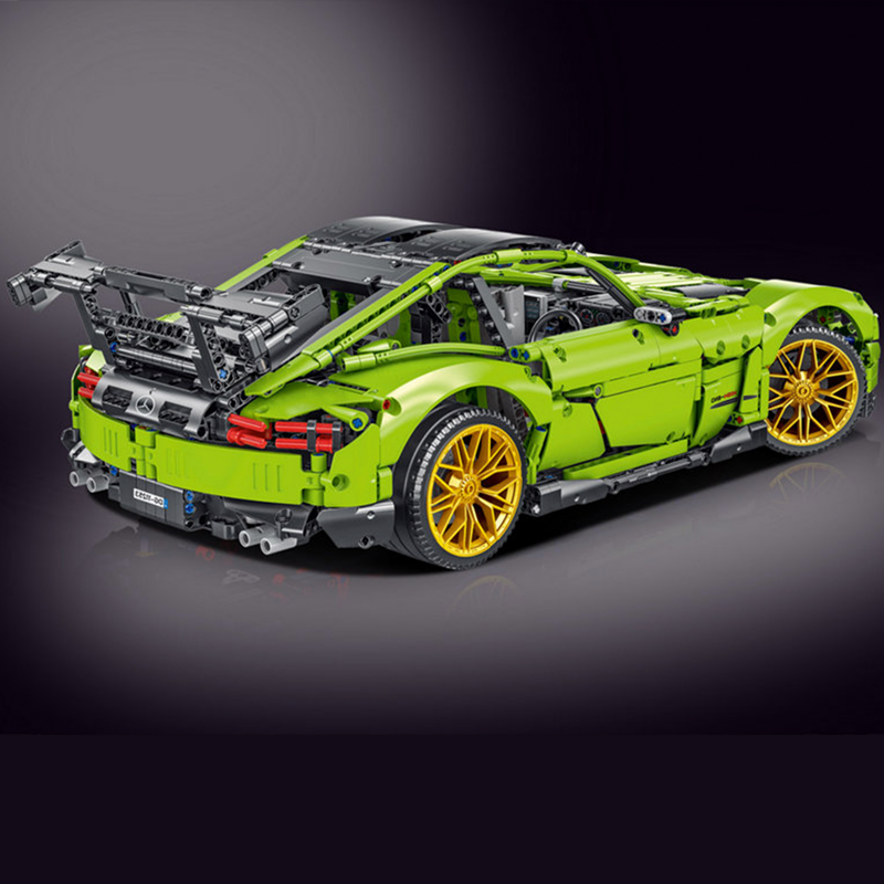 Mercedes-Benz AMG GTR Green s set, compatible with Lego