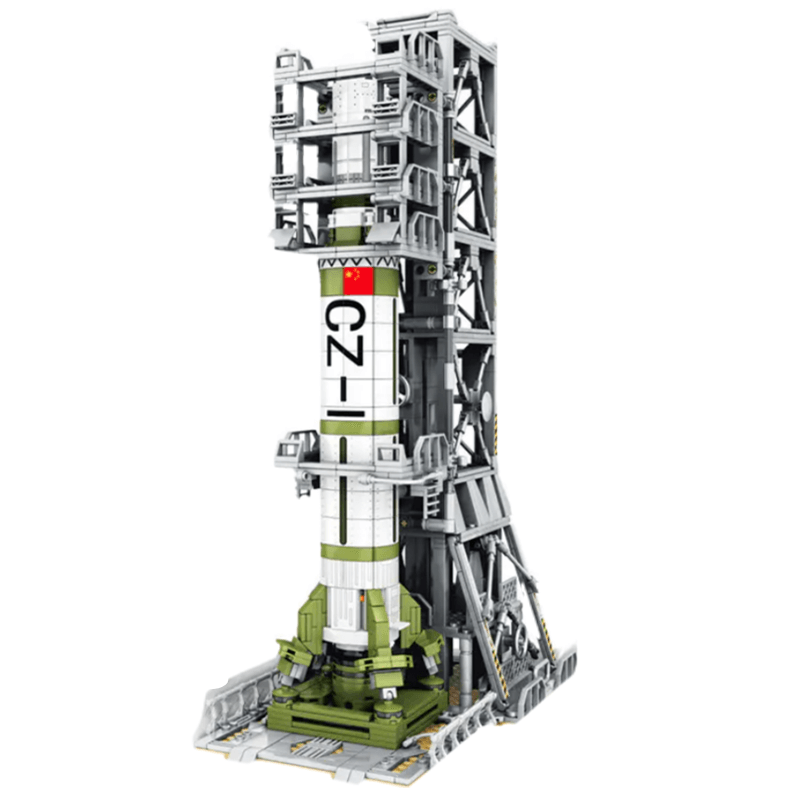 Dongfanghong Satellite Launch Pad 1626pcs - Building Blocks set - Turbo Moc