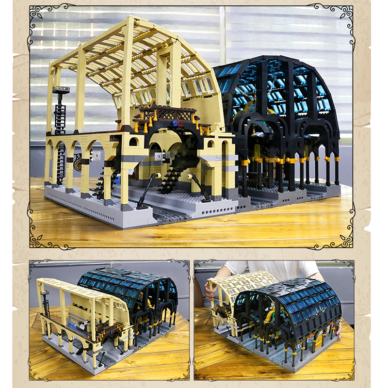 Dual Train Station 3317pcs - Building Blocks set - Turbo Moc