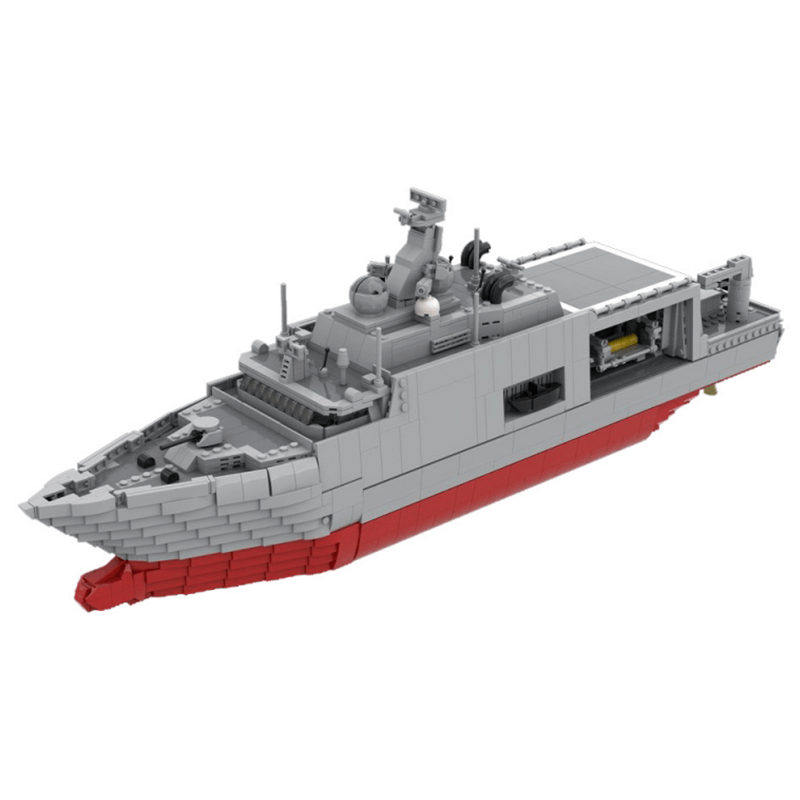 Dutch Navy City-Class Mine Countermeasures Vessel 1921pcs - Building Blocks set - Turbo Moc