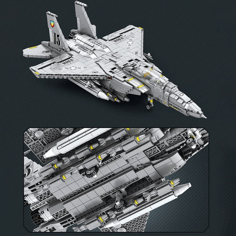 F-15 Strike Eagle 2215pcs - Building Blocks set - Turbo Moc