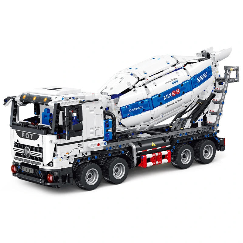 Concrete Mixer Truck - Building Blocks Set | Turbo Moc