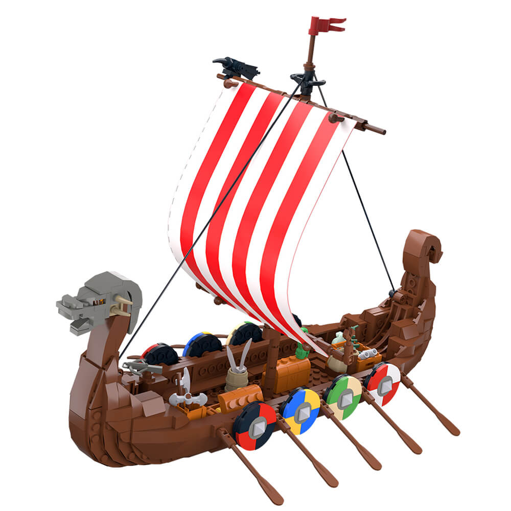 Viking Pirate Longship MOC 568pcs - Building blocks set - Turbo Moc