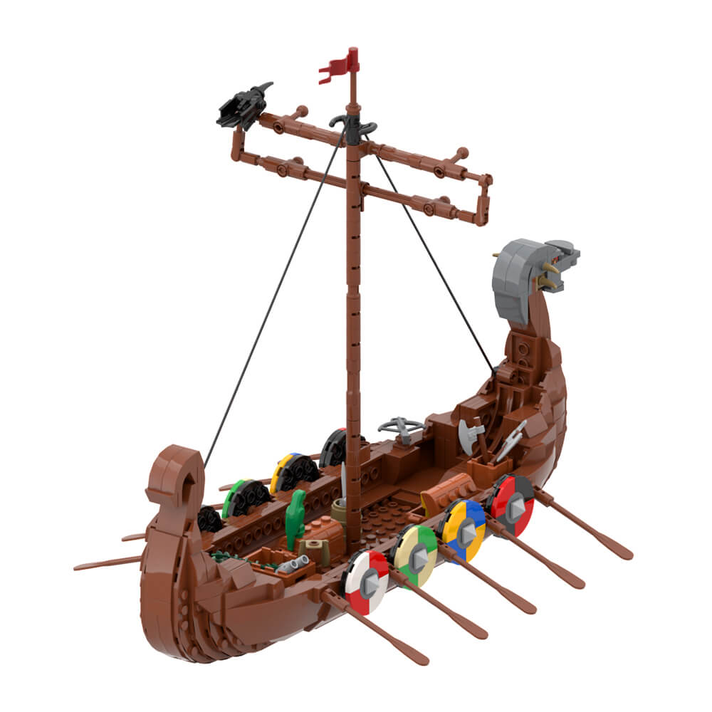 Viking Pirate Longship MOC 568pcs