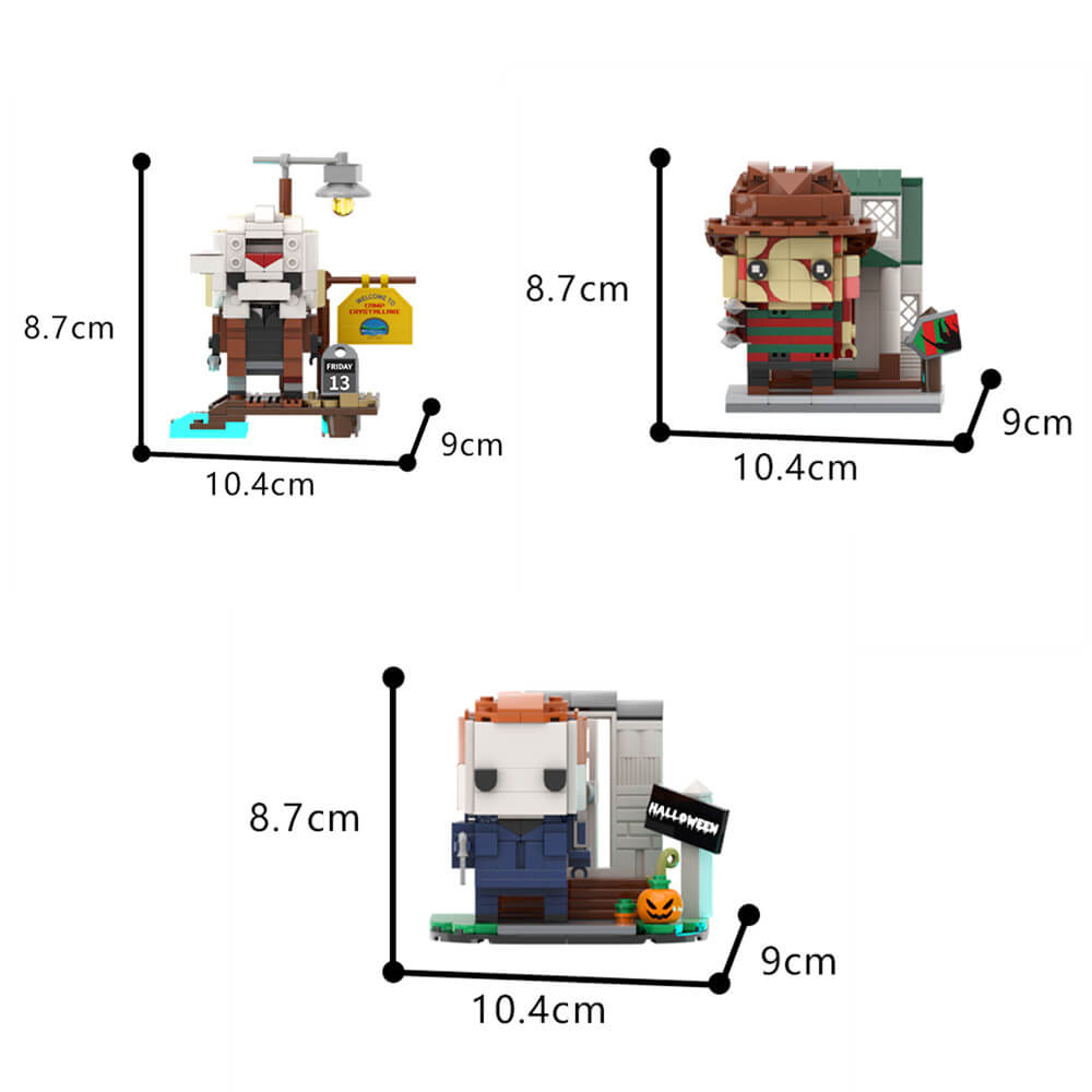 3 Killers Collection Brickheadz MOC 636pcs