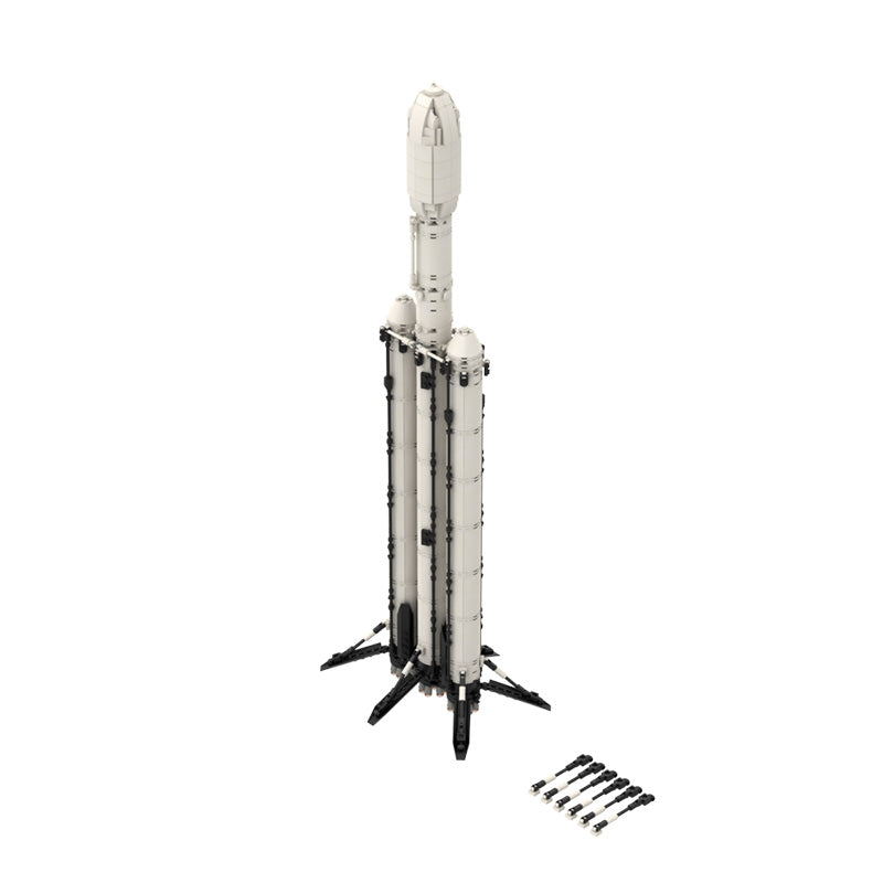 Falcon Heavy Rocket 713pcs - Building Blocks set - Turbo Moc