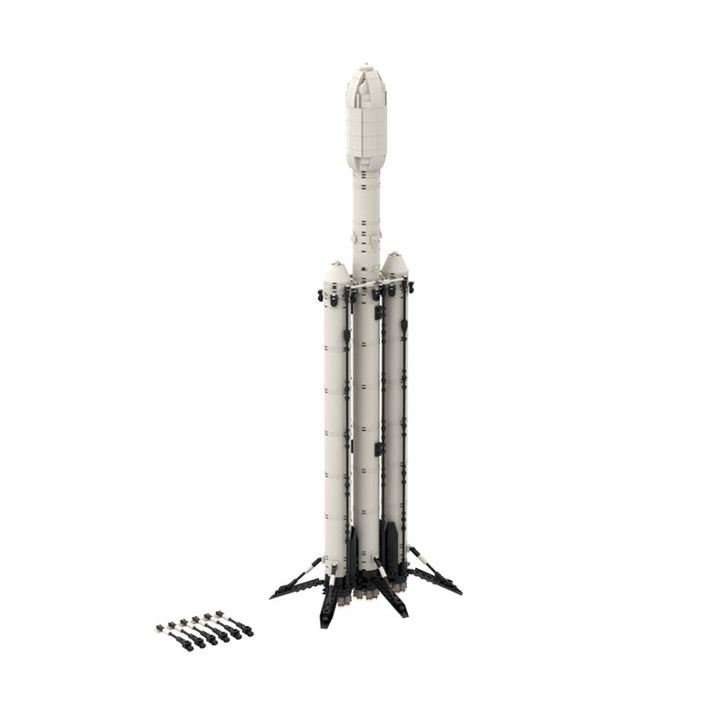 Falcon Heavy Rocket - Building Blocks Set | Turbo Moc