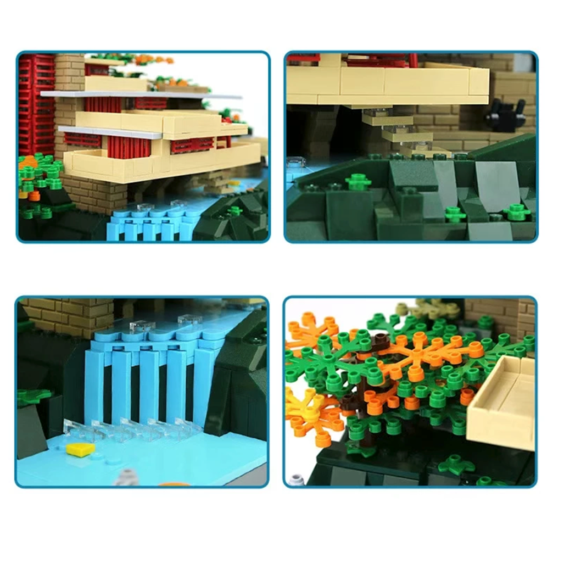 Fallingwater Villa 1219pcs - Building Blocks set - Turbo Moc