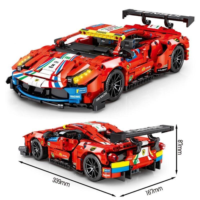 Ferrari 488 Track Edition s set, compatible with Lego