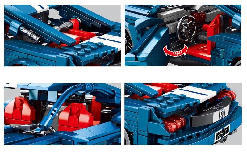 Ford Mustang s set, compatible with Lego