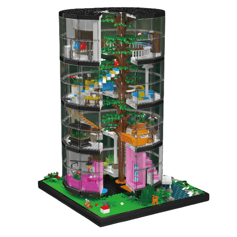 Glass Dome Tree House 3465pcs - Building Blocks set - Turbo Moc