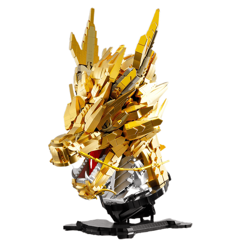 Gold Edition Dragon Head 2571pcs - Building Blocks set - Turbo Moc