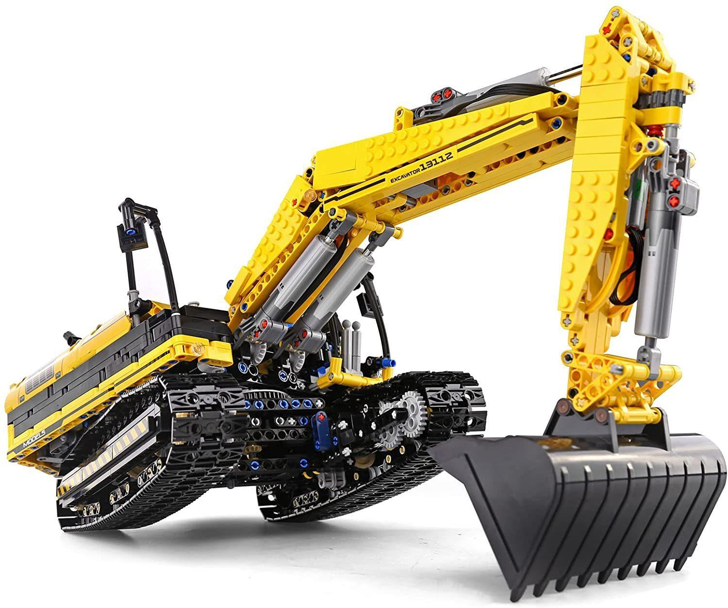 Excavator set, compatible with Lego