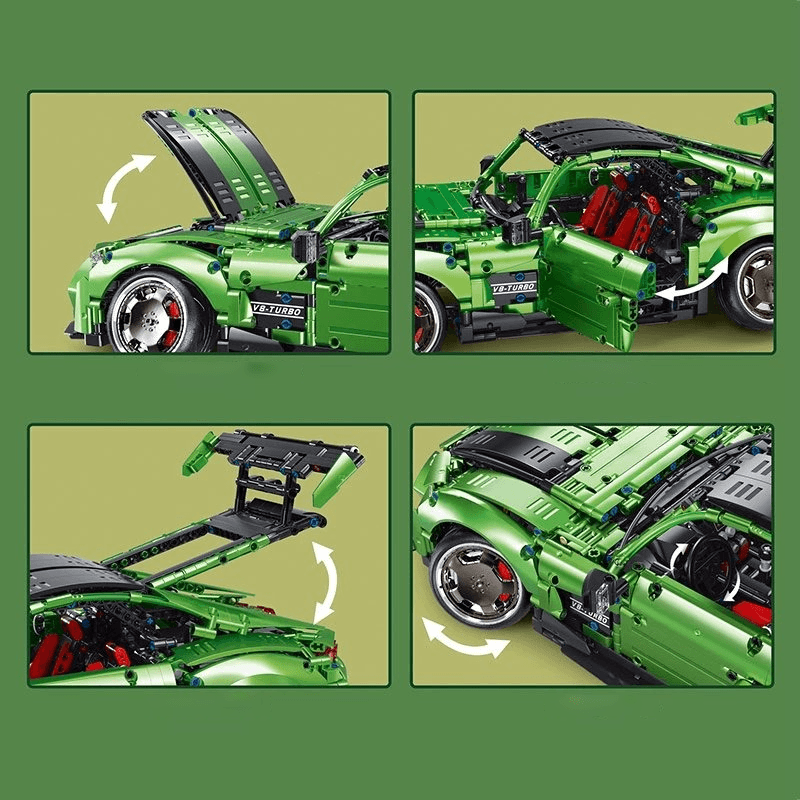 Mercedes-Benz GT Stanced s set, compatible with Lego