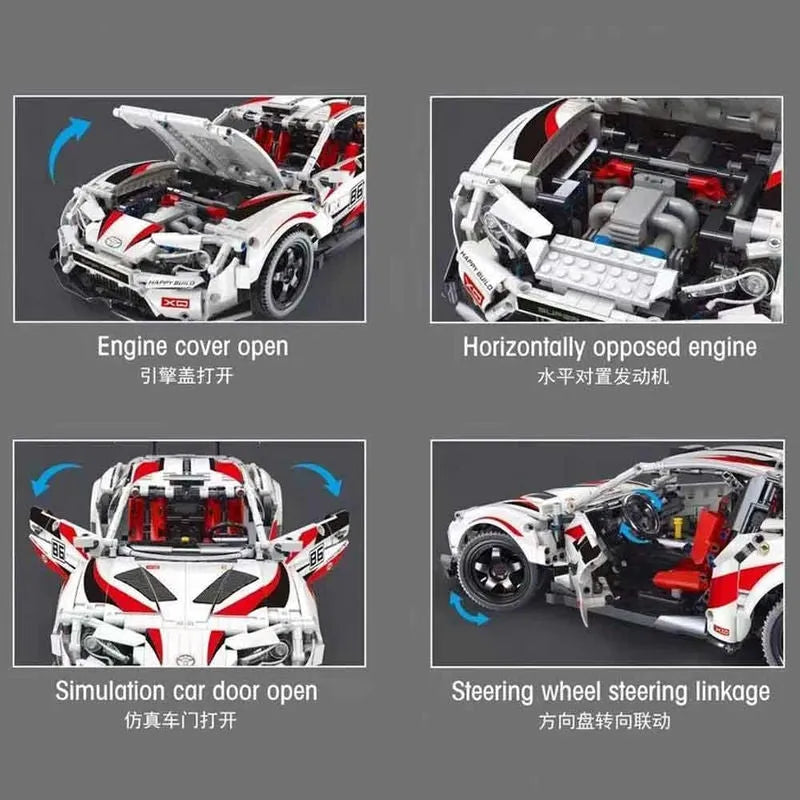 Toyota GT86 JDM - Building Blocks set compatible Lego - Turbo Moc