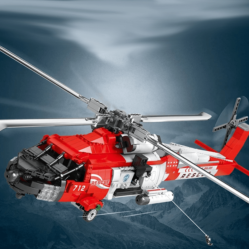 HH-60J Search And Rescue Aircraft 1136pcs - Building Blocks set - Turbo Moc