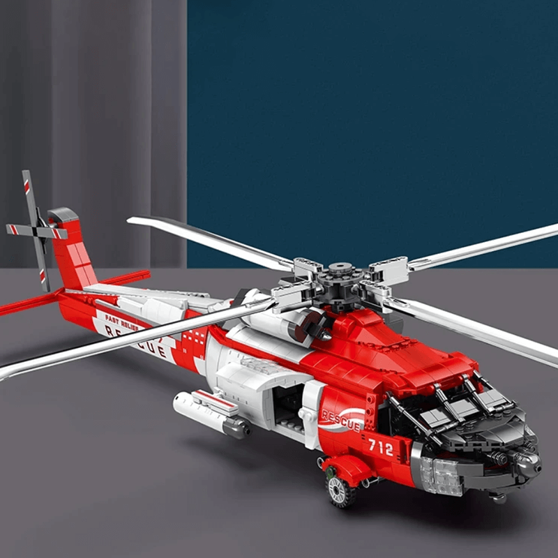 HH-60J Search And Rescue Aircraft 1136pcs - Building Blocks set - Turbo Moc