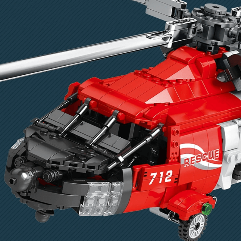 HH-60J Search And Rescue Aircraft 1136pcs - Building Blocks set - Turbo Moc