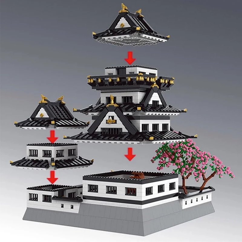 Himeji Castle 3085pcs - Building Blocks set - Turbo Moc