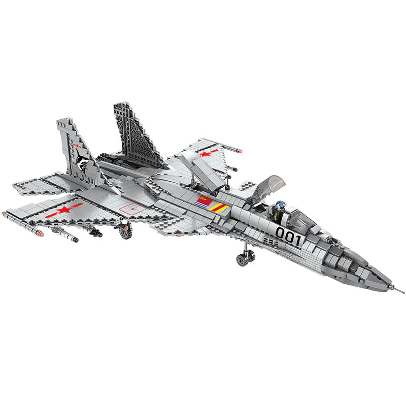 J-15 Flying Shark 1998pcs - Building Blocks set - Turbo Moc