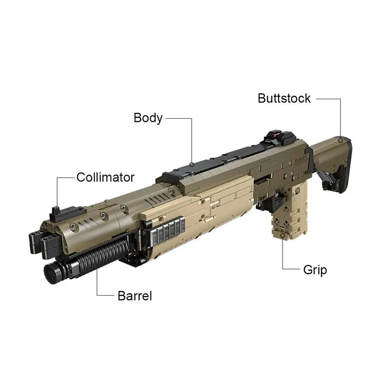 STF12 Shotgun - Building Blocks set compatible Lego - Turbo Moc