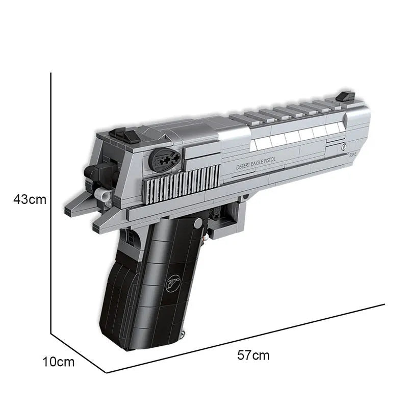 Military Desert Eagle Pistol - Building Blocks set compatible Lego - Turbo Moc