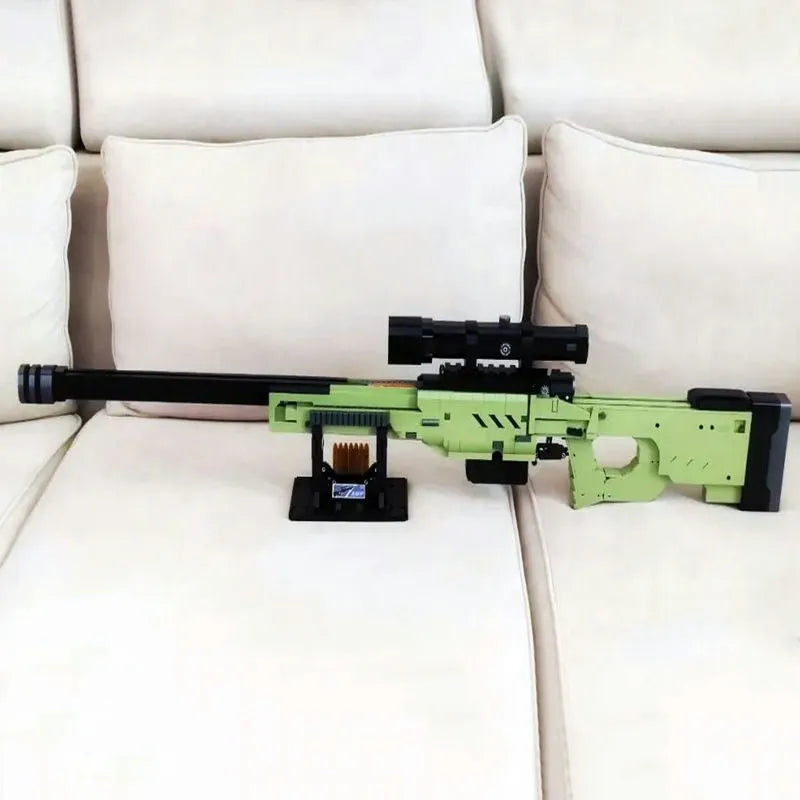 Super AWP Sniper Rifle Gun - Building Blocks set compatible Lego - Turbo Moc