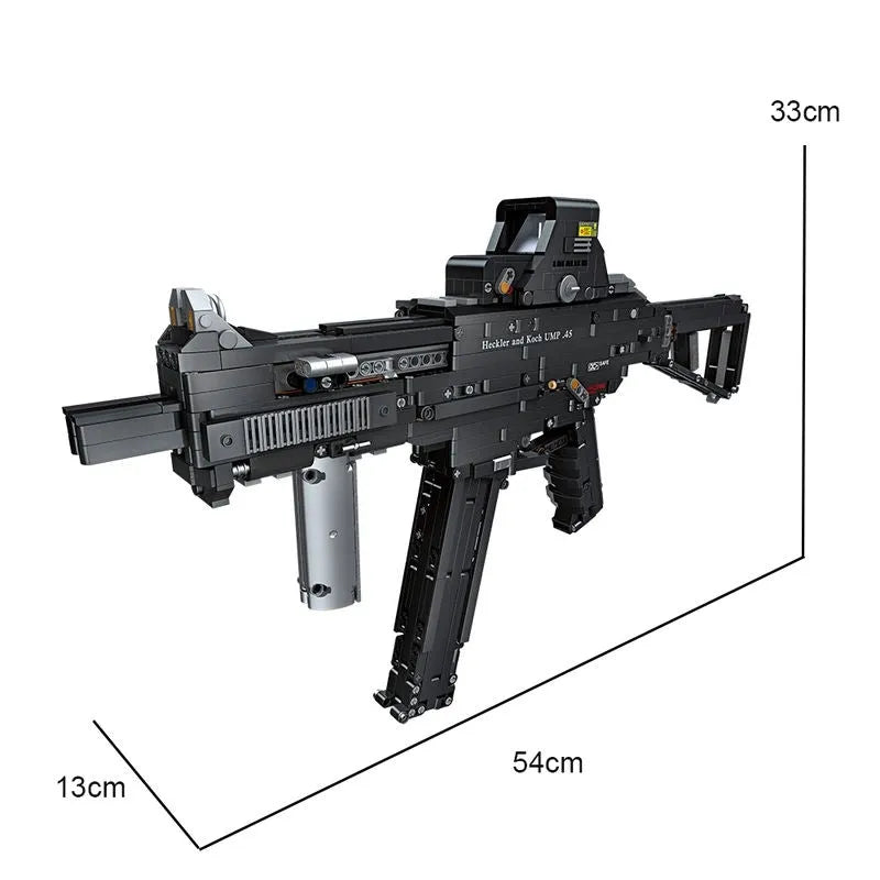 UMP45 SMG Gun - Building Blocks set compatible Lego - Turbo Moc