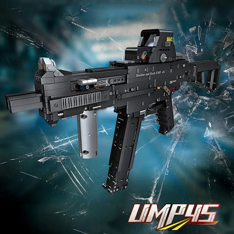 UMP45 SMG Gun - Building Blocks set compatible Lego - Turbo Moc