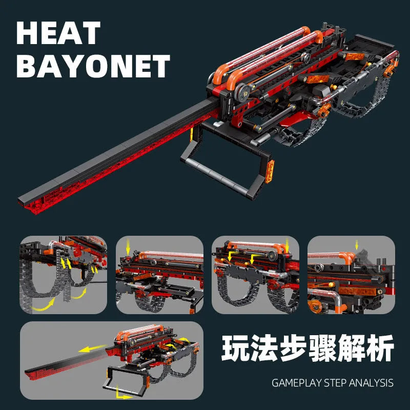 Technical Heat Bayonet - Building Blocks set compatible Lego - Turbo Moc