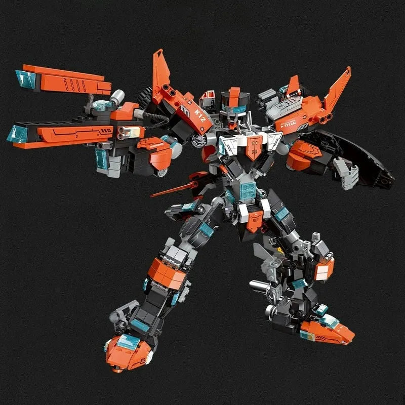 Transformer Titan Knight Mecha Robot Warrior Bricks Toys - Building Blocks set compatible Lego - Turbo Moc